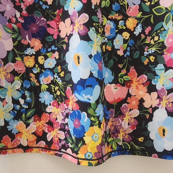 Johnny Was Bee Active Polo Tennis Floral Dress with Striped Collar, Size Small. - Picture 6 of 11